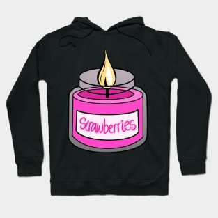 Cute Pink Strawberry Candle Hoodie